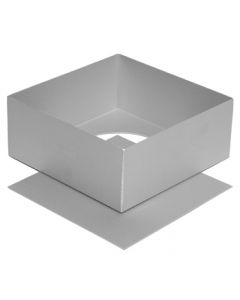 Silverwood Square cake tin - loose base - 6" 