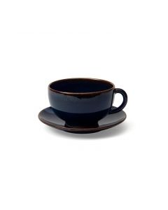 Jars Tourron Tea Cup and Saucer - Indigo