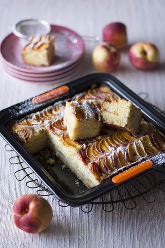 Nectarine and Almond Cake